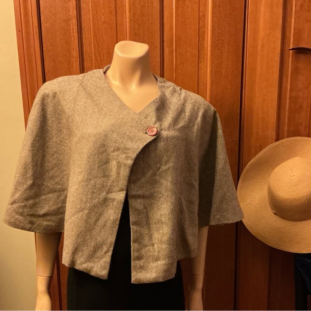 a.n.a Gray Cape Jacket